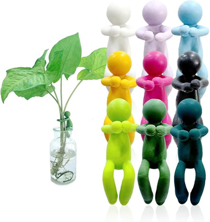 Plant Propagation Buddy – Plant Cutting Holders for Sprouts, Stems & Shoots, Cute & Sturdy Plant Supports for Indoor Gardens & Propagation Stations, for Plant Lovers (Multicolor)
