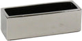 WGVI Long Rectangle Ceramic Planter Vase in Silver 12" x 4" x 4"H, Block Rectangular Terrarium Box Pot, Flower Arrangement, Table top Centerpiece, Home Decor Organization Storage Container, 1 Pc.