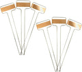 Pack of 25pcs Metal Plant Labels Garden Markers Reusable Nursery Stakes Tags Name Plate for Greenhouse Flower, Herbs, Vegetables, Seedlings, Shrubs (S(6.1x2.56x0.08inch), Copper)