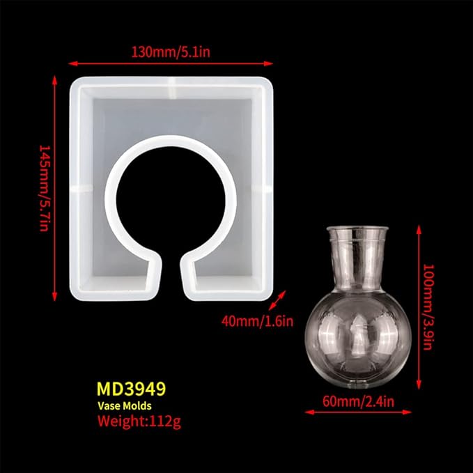 Plant Propagation Station Epoxy Resin Mold, Modern Square Geometric Vases Silicon Cement Moulds with Plastic Flower Plant Pot,Home Office Art Handmade