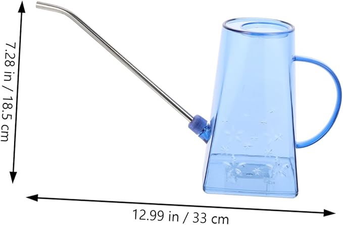 Transparent Long Spout Watering Can for Indoor Plants Household Garden Pot with Seal and Capacity Precise Pouring Water Can for Outdoor and Indoor Use