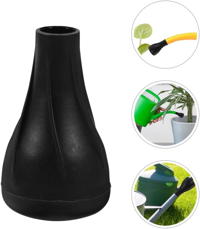 Upkoch 2 Pack Universal Watering can Sprinkler Head Replacement Black Plastic Nozzle for Precise Watering Long Spout Garden Accessory for Indoor and Outdoor Plants