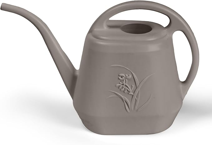 Hand Watering Can - for Home Plant Garden - 1 Gallon - Coffee Color