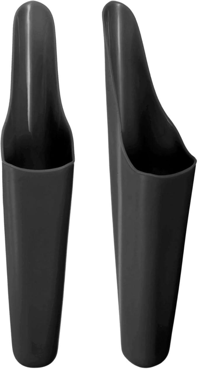 M METERXITY 2-Pack Bonsai Soil Scoops, Plastic Garden Soil Scoops Bucket Shovel Potting Scoopers for Transplanting/Flower Planting/Plant Succulent, Colorful Small Gardening Tools [Black]
