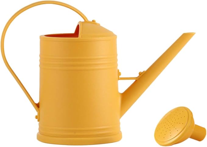 0.5 Gallon Plant Watering Can,Plastic Long Spout Watering Can with Detachable Sprinkler Head and Handles,Small Watering Can for House Succulent Bonsai Garden Flower Office Indoor Plants
