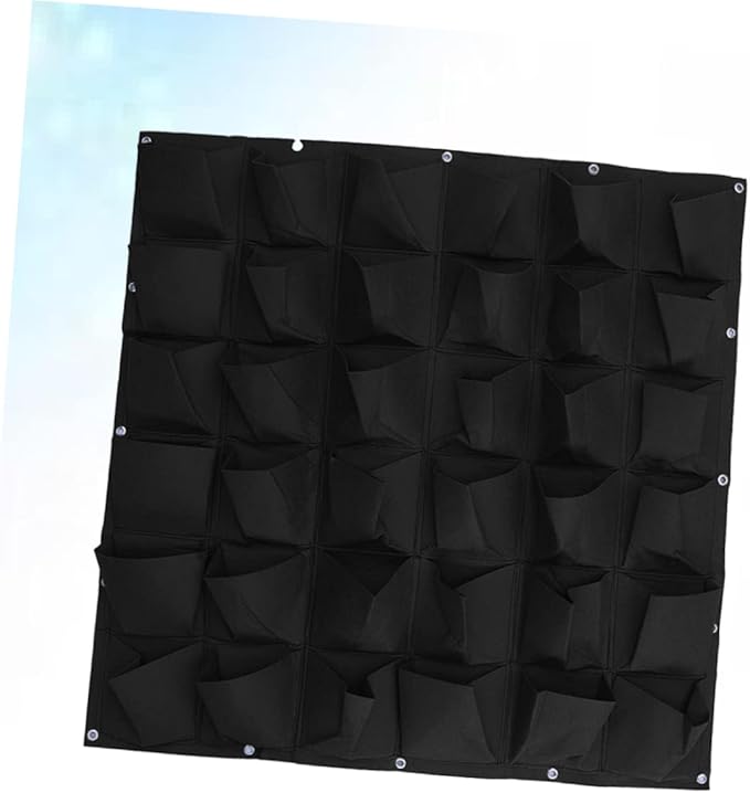 Hanging Bag Planter Wall-Mounted Grow Bag 36 Pockets Non-Woven Planting Pouch