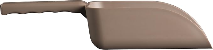 Remco 640066 Color-Coded Plastic Hand Scoop - BPA-Free, Food-Safe Scooper, Commercial Grade Utensils, Restaurant and Food Service Supplies, Large 32 Ounce Size, Brown
