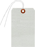 SmartSign Debossable Dead-Soft Aluminum Indentable Blank Write-On Marking Tags | 3" x 5", Pack of 100 Pre-Wired Tags