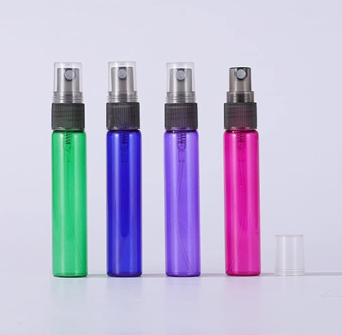 20 Pack Set 10ML Protable Refill Bulk Atomizer Spray Travel Perfume Bottle Hydrating Empty Bottle (Red)