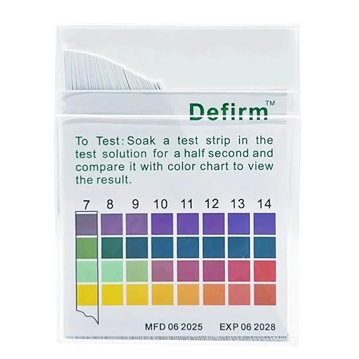 pH Test Strips Paper Universal Wide Range, pH 0-14 Acid Alkaline Litmus Test Strips Paper, Home Usage Water Swimming Pool Cosmetic Scientific School Lab Student Study pH Test