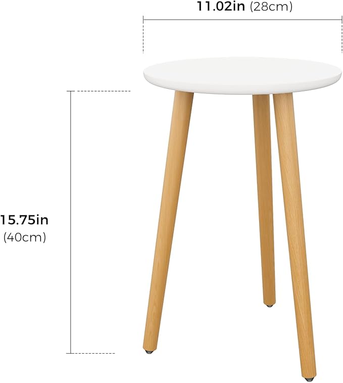 Leaf&lull Tall Plant Stand Indoor Small Plant Table for Large Plants Wooden Plant Stool Plant Holder for Living Room Bedroom Balcony White