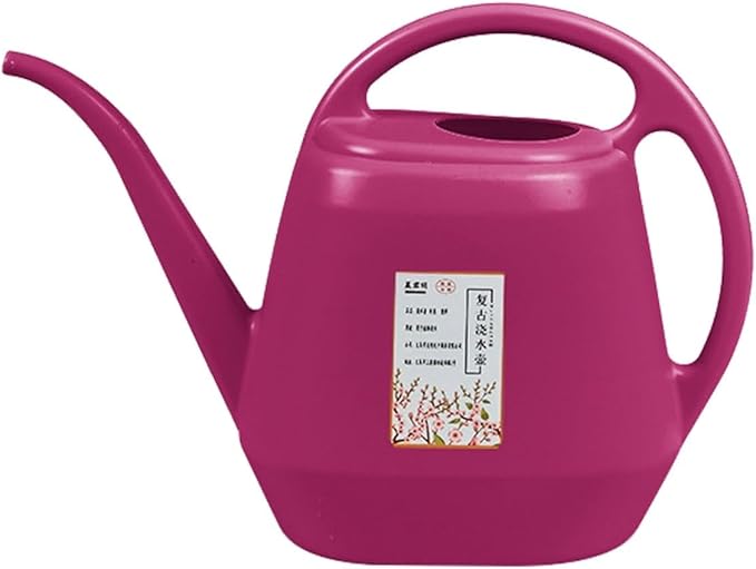 1 Gallon Long Spout Plastic Watering Can with Handle Lightweight Large Watering Can for Garden Flower House Office Indoor Plants Succulent Bonsai