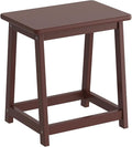 Wooden Step Stool Tall Seat Stool Dining Piano Stool End Side Table Wood Plant Stand Table Indoor Bedside Table Nightstand Flower Pot Stand for Living Room Bathroom Bedroom Kitchen (Coffee)