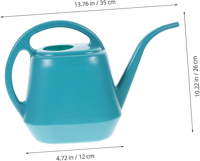 Cabilock 2 Gallon Plastic Watering can with Long Nozzle and Measurement for Indoor and Outdoor Garden Plants