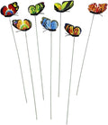 TOYANDONA 12PCS Butterfly Stakes - 11.4 inch Waterproof Butterfly Garden Decorations Artificial Butterflies for Indoor Outdoor Yard Patio Plant Pot Flower Bed Flower Bouquet Home Decor (Random Color)