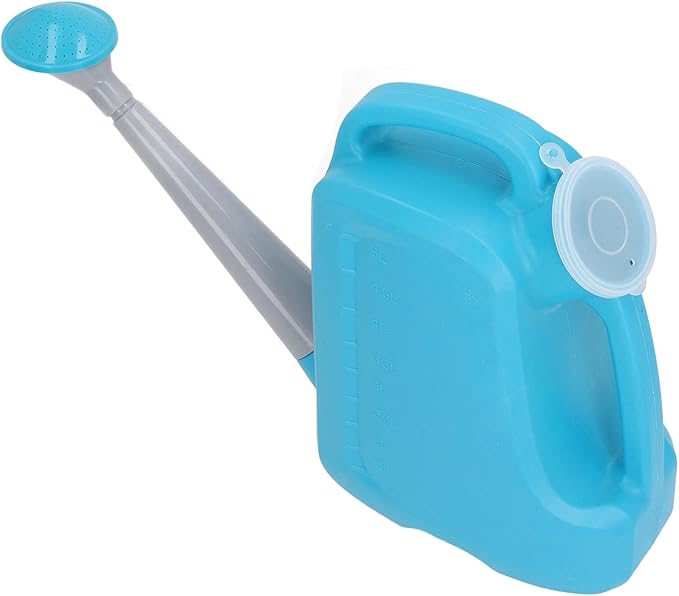Garden Watering Can with Water Level Indicator, Large Outdoor Plant Waterer for Lawn Garden Yard, Comfort Grip Handle, Dark Blue
