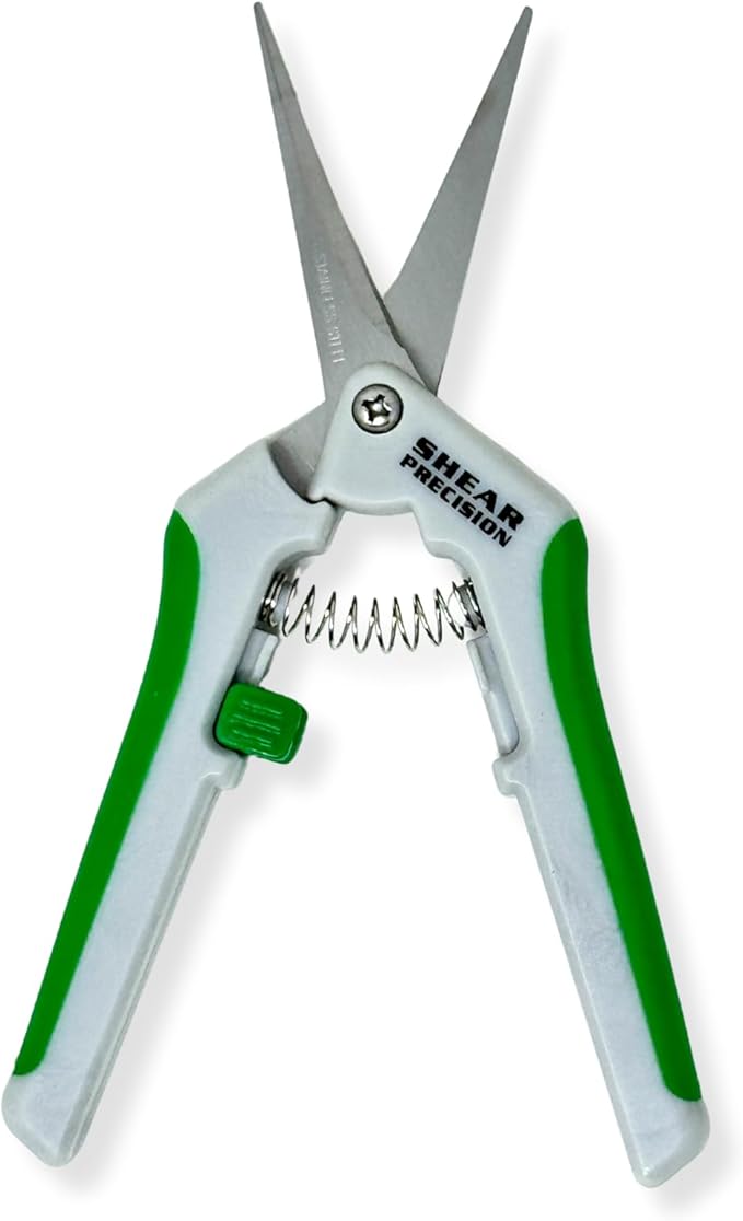 Generic Shear Precision 6.5 Inch Gardening Scissors Hand Pruner Pruning Shear with STRAIGHT Stainless Steel Blades 1-Pack