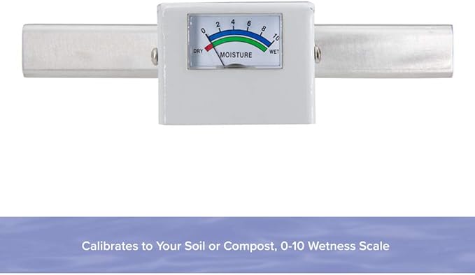 Reotemp 36 Inch Garden and Compost Moisture Meter, Garden Tool Ideal for Soil, Plant, Farm and Lawn Moisture Testing