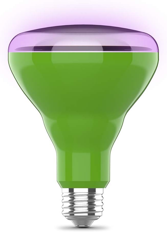 Feit Electric - BR30/GROW/LEDG2/BX Full Spectrum LED 65W Equivalent BR30 Non-Dimmable Hydro Grow Light Bulb