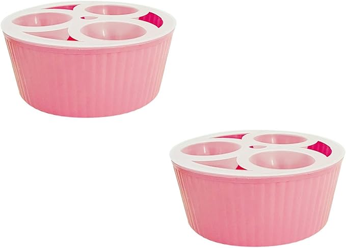Tulip Planter, Planting Pot 3/5 Hole Design Vertically Ribbed Body Sturdy Base, Bulb Planter for Hydroponic Growing for Tulips Daffodil Bulbs(3Hole-PK)