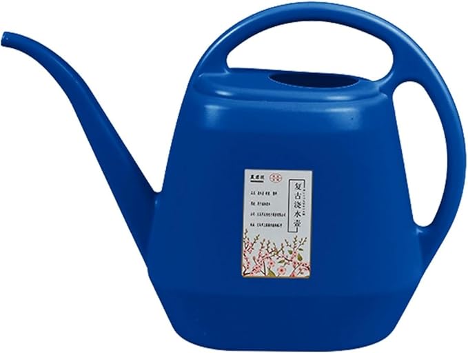 1 Gallon Long Spout Plastic Watering Can with Handle Lightweight Large Watering Can for Garden Flower House Office Indoor Plants Succulent Bonsai