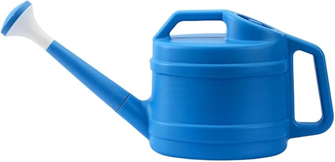 1 Gallon Watering Can for Plants, Garden Water Can with Detachable Long Spout, Easy-Pour Plastic Watering Can for Indoor Outdoor Use in Patio Lawn (Blue)
