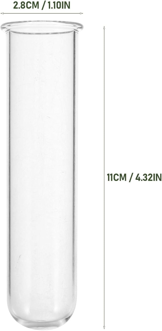 SHINEOFI 5pcs Glass Plant Propagation Tubes Test Tubes for Hydroponic Water Plants Home Office Decor Propagation Stations