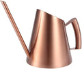 Household Bonsai Stainless Steel Watering Can, Mini Brushed Indoor House Plants Long Spout Watering Can Modern Watering Pot, Rose Gold(S)