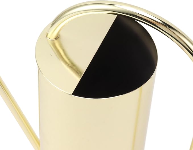 Watering Can for Indoor and Outdoor Plants - 1500ml Large Capacity Stainless Steel Pot With Long Spout for Bonsai and Garden (Gold)
