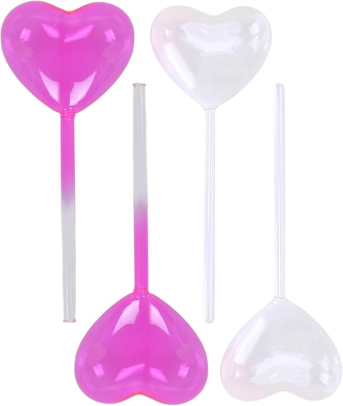 2Pcs Plant Glass Watering Globes Globes Heart Shape Bulbs Devices Bulbs Indoor Care
