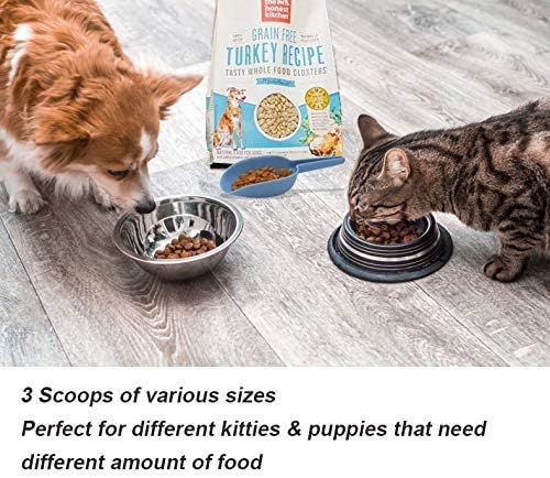 Set of 3 Scoops for Canisters, Plastic Flour Scoop, Ice Scooper for Canisters, Flour, Powders, Dry Foods, Candy, Popcorn, Coffee Beans Pet Food