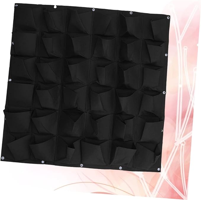 Hanging Bag Planter Wall-Mounted Grow Bag 36 Pockets Non-Woven Planting Pouch