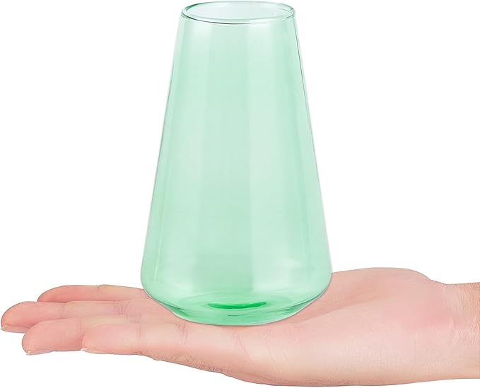Mkono Propagation Vases for Plants, Set of 5 Small Glass Jar Planters for Hydroponic Cutting Flowers, Plant Station Bud Vases for Centerpieces Home Office Decor Gift, Colorful (Plants not Included)