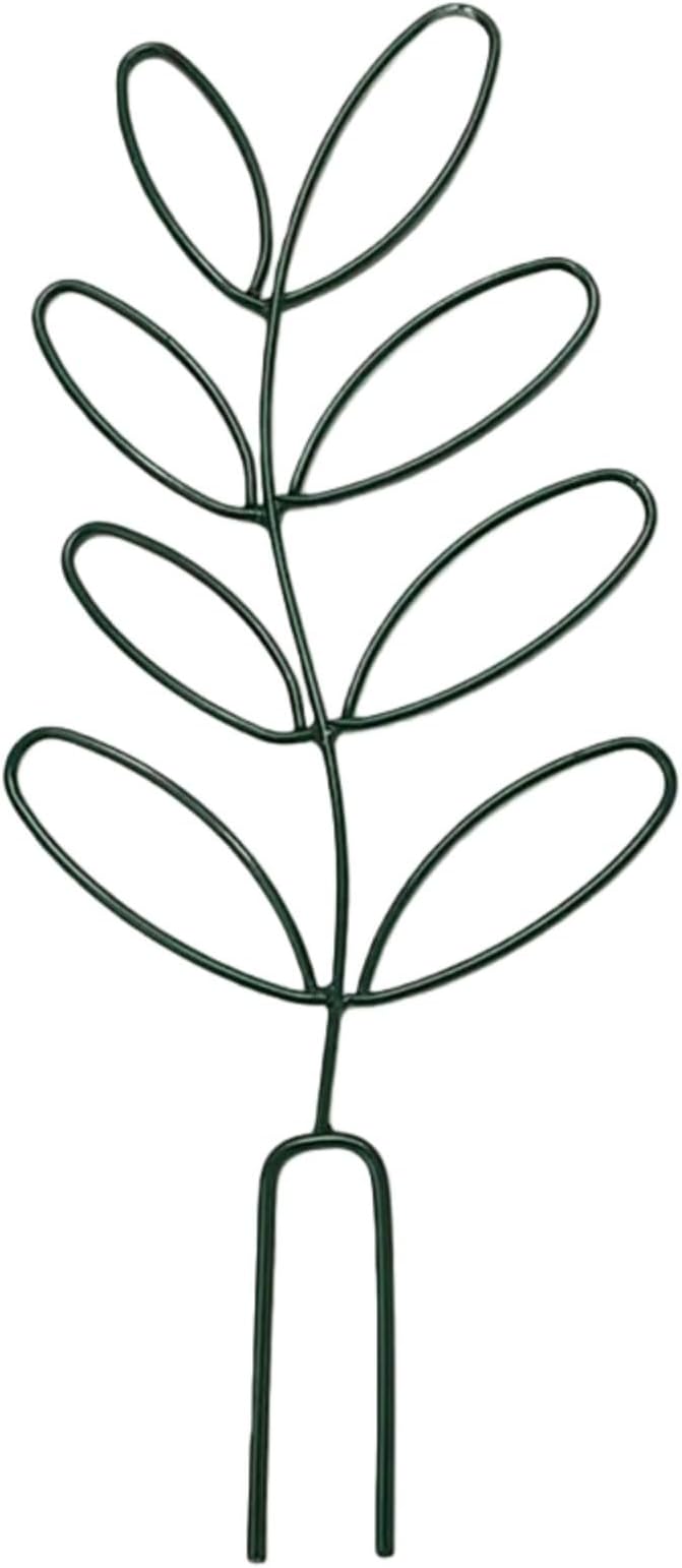 4 Pack Small Plant Trellis, 12.4 Inch Sturdy Rustproof Stackable Trellis for Climbing Plants,Small Metal Heavy Duty Plant Stakes for Indoor Plants for Flower Ivy Vine Rose Monstera Hoya