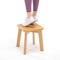 Bamboo Wooden Step Stools for Adults Anti-Slip Kids Stool 300lbs Capacity, Great for Kitchen Bathroom Bedroom