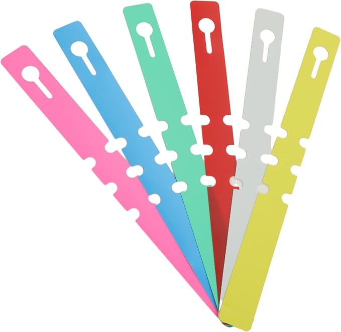 DAJAVE 1200 PCS 6 Color Plastic Plant Tags Wrap Around Hanging Tree Tags, Adjustable Plant Labels Waterproof Nursery Garden Labels Markers