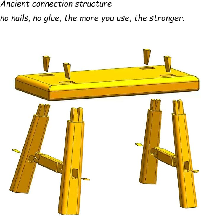 Handmade Solid Wood Stool Milking10 Height Wooden Step Stool Simple Wooden Viking (12" Long 6" Wide)