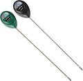 Extended Long Probe Soil Moisture Meter, 2 Pack Plant Water Meter Soil Meter Moisture Sensor Hygrometer for Indoor Outdoor Plant Care,No Battery Needed(Green + Black)