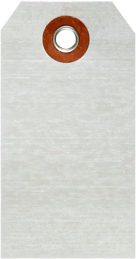 SmartSign Debossable Dead-Soft Aluminum Indentable Blank Write-On Marking Tags | 1.625" x 3.125", Pack of 100
