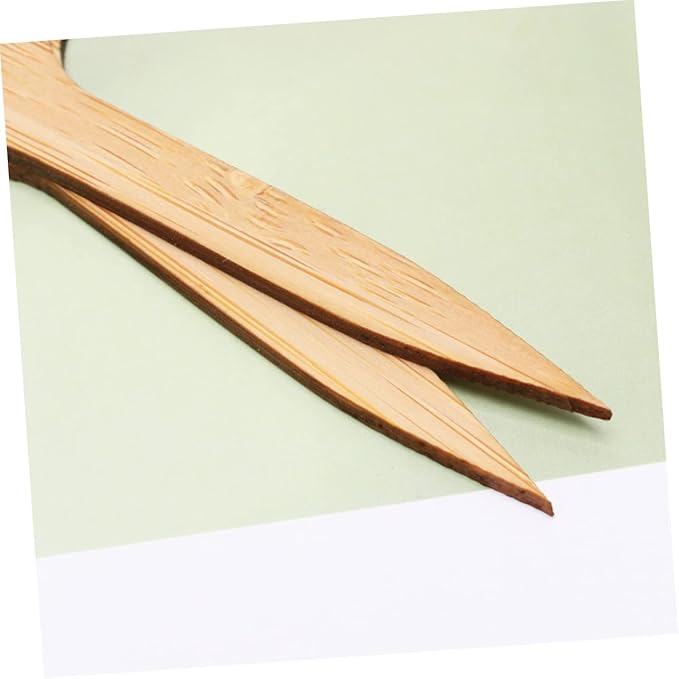 Kisangel 60pcs Indoor Plant Labels Thicken Bamboo Miniature Decor Sign for Succulent Plants Tags