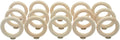 15-Pack Magnetic Air Plant Holders, Breathable Wire Tillandsia Hangers for Fridge & Metal Wall, Modern Miniature Plant Display Rings for DIY Fairy Gardens and Home Decor (2.2 Inch)