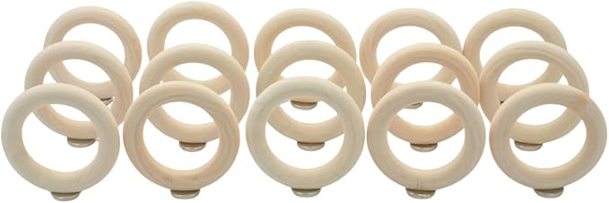 15-Pack Magnetic Air Plant Holders, Breathable Wire Tillandsia Hangers for Fridge & Metal Wall, Modern Miniature Plant Display Rings for DIY Fairy Gardens and Home Decor (2.2 Inch)