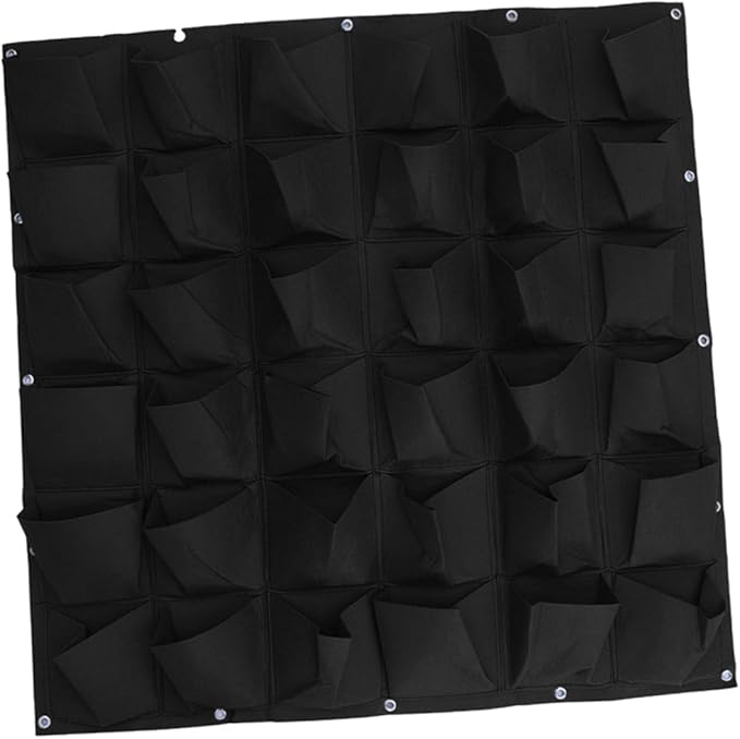 Hanging Bag Planter Wall-Mounted Grow Bag 36 Pockets Non-Woven Planting Pouch