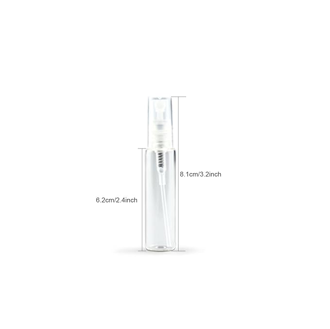 20 Pack Set 10ML Protable Refill Bulk Atomizer Spray Travel Perfume Bottle Hydrating Empty Bottle (Clear-1)