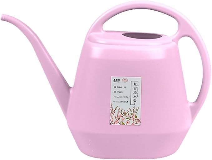1 Gallon Long Spout Plastic Watering Can with Handle Lightweight Large Watering Can for Garden Flower House Office Indoor Plants Succulent Bonsai