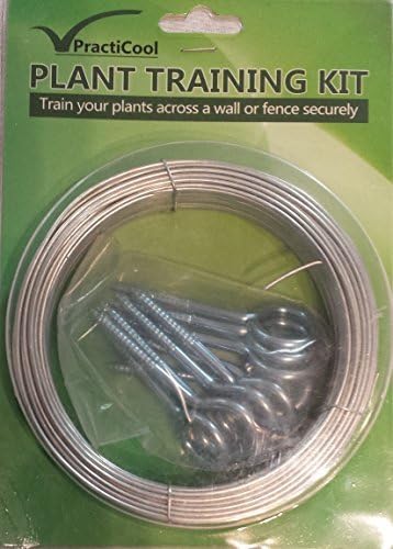 1.6mm x 30m Galvanised Coated Garden Wire, Bonus 10 Vine Eye Screws