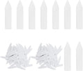Quluxe 200 Pcs 2" White Plant Name Tags Plant Label Stakes Plastic Garden Markers for Outdoor Garden