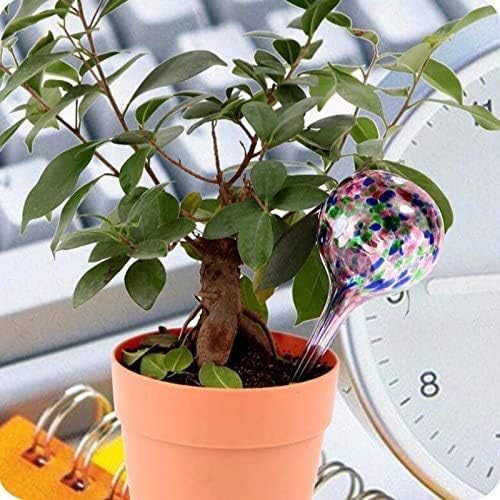 Watering Globes 4 Pack Plant Self Watering, Plant Watering Globes Glass Water Bulbs for Plants, Self Watering Spikes Colorful Water Globes,150ml Glass Watering Bulbs for Indoor Plants Outdoor Use