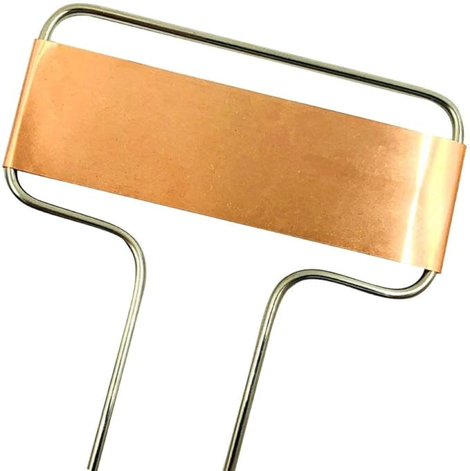 Pack of 25pcs Metal Plant Labels Garden Markers Reusable Nursery Stakes Tags Name Plate for Greenhouse Flower, Herbs, Vegetables, Seedlings, Shrubs (S(6.1x2.56x0.08inch), Copper)