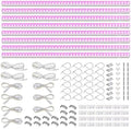 Barrina T5 Grow Lights, Full Spectrum, 2ft 80W (8 x 10W, 500W Equivalent), T5 LED Grow Light Bulbs, Plant Lights for Indoor Plants, Greenhouse, Plug and Play, Pink, 8-Pack